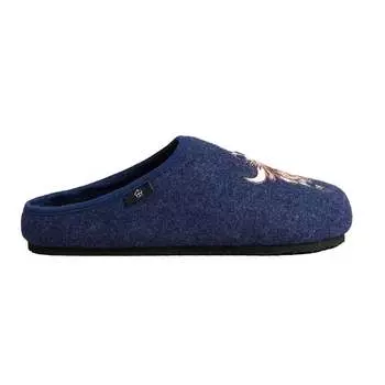 Мужские синие тапочки Dohny с рисунком коровы Ted Baker, синий