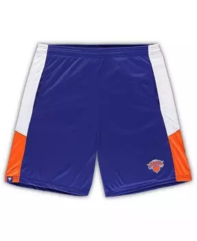 Мужские синие тренировочные шорты New York Knicks Big and Tall Champion Rush Fanatics, синий