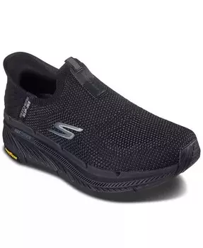 Мужские слипоны без помощи рук: Max Cushioning Premier 2.0 — прогулочные кроссовки Advantageous 2 из пены с эффектом памяти от Finish Line Skechers, черный