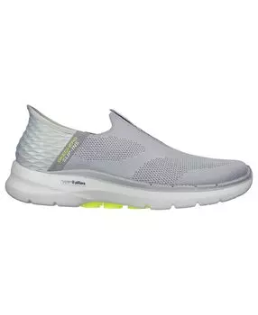 Мужские слипоны go walk 6 easy on casual walking sneakers from finish line Skechers, серый