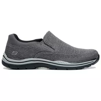 Мужские слипоны Gomel средней/широкой пены с эффектом памяти Skechers, серый