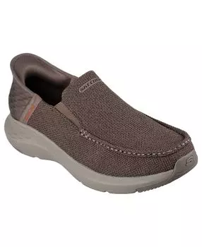 Мужские слипоны - повседневные кроссовки с широким носком Parson Ralven Moc Toe от Finish Line Skechers