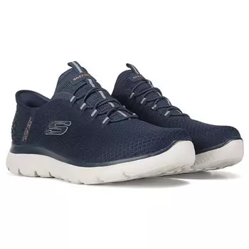 Мужские слипоны Summit среднего/широкого размера Skechers, синий