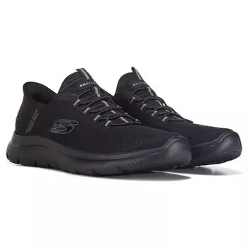 Мужские слипоны Summit среднего/широкого размера Skechers, черный