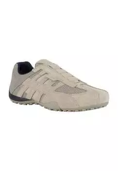 Мужские слипоны Uomo из змеиной кожи GEOX, цвет Beige Grey