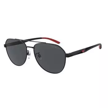 Мужские солнцезащитные очки 0Ea2129D в матово-черной/серой оправе Emporio Armani