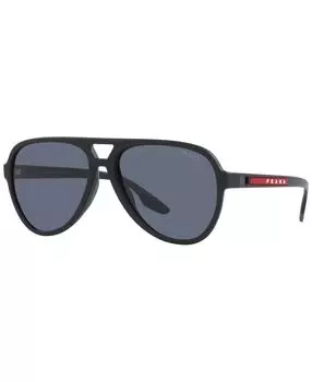 Мужские солнцезащитные очки, 59 PRADA LINEA ROSSA