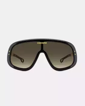 Мужские солнцезащитные очки ацетатного оттенка с черными градиентными линзами Carrera, чёрный