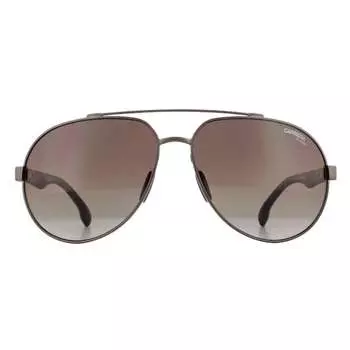 Мужские солнцезащитные очки Aviator с матовым градиентом Carrera, коричневый
