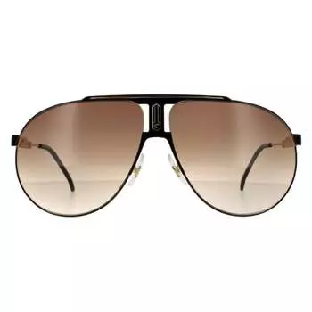 Мужские солнцезащитные очки Aviator золотисто-коричневого цвета с градиентом Carrera, черный
