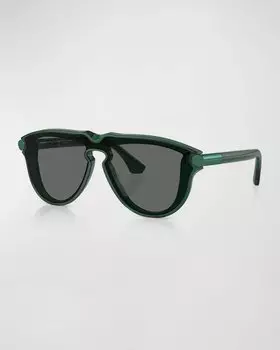 Мужские солнцезащитные очки-авиаторы Be4427 из ацетата Burberry, цвет Green