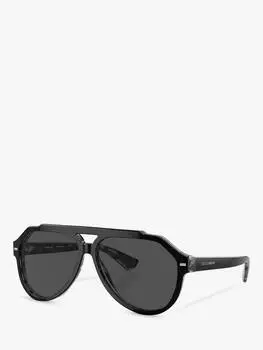 Мужские солнцезащитные очки-авиаторы dg4452 Dolce & Gabbana, цвет Black/Grey