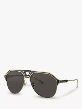 Мужские солнцезащитные очки-авиаторы Dolce & Gabbana DG2257, черные