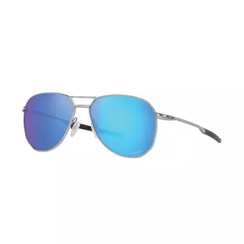 Мужские солнцезащитные очки-авиаторы Oakley 0OO4147 Contrail 57 мм, цвет Satin Chrome