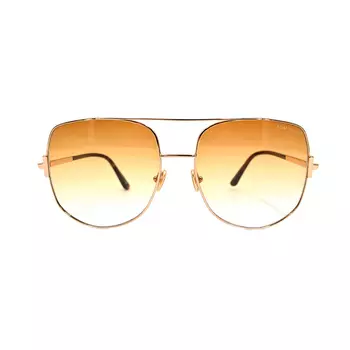 Мужские солнцезащитные очки-авиаторы TF, золотистые TOM FORD