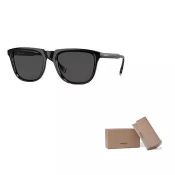 Солнцезащитные очки мужские Burberry с логотипом, черный