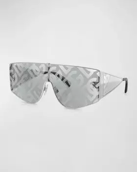 Мужские солнцезащитные очки dg2305 Monogram Metal Shield Dolce&Gabbana, цвет Silver