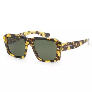 Мужские солнцезащитные очки Dolce & Gabbana 54 мм цвета «гавана», цвет havana yellow