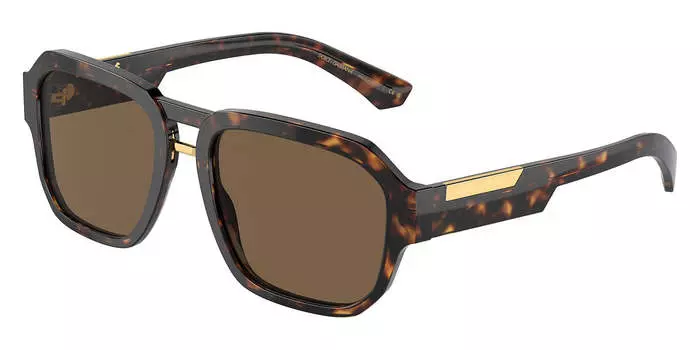 Мужские солнцезащитные очки Dolce & Gabbana 56 мм в оправе Havana DG4464F-502-73-56