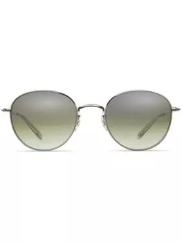 Мужские солнцезащитные очки Garrett Leight, серебряный