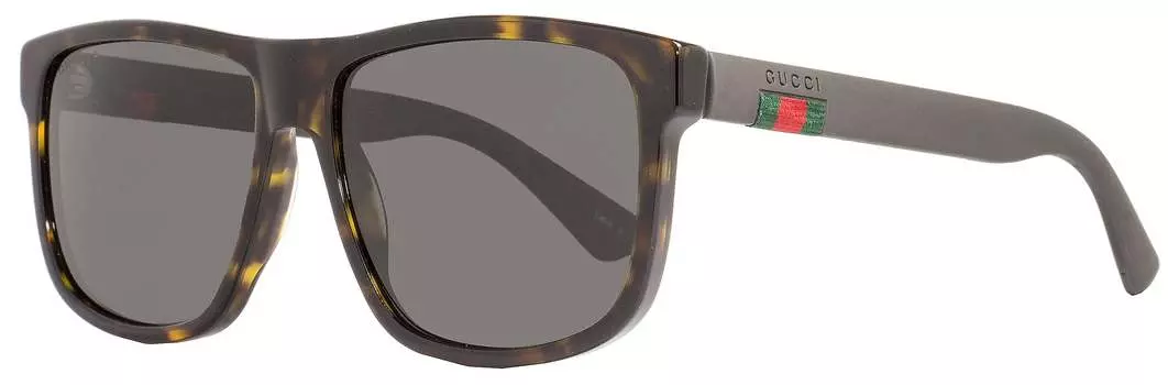 Мужские солнцезащитные очки Gucci GG0010S цвет 003 Гавана/Коричневые 58мм