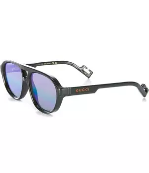 Мужские солнцезащитные очки Gucci Gg1239s 58 мм Navigator Mountain, зеленый