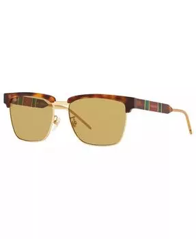 Мужские солнцезащитные очки Gucci, коричневый