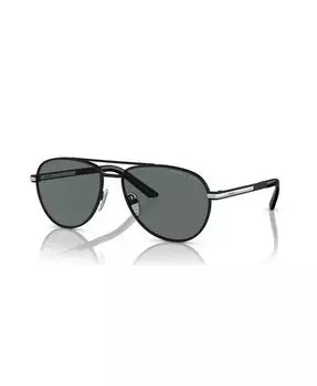 Мужские солнцезащитные очки Iconic Plaque Pilot, PR A54S PRADA, черный