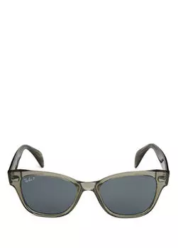 Мужские солнцезащитные очки коричнево-зеленого цвета Ray-Ban, зеленый