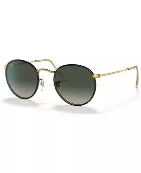 Мужские солнцезащитные очки, круглые металлические, полноцветные Legend Ray-Ban