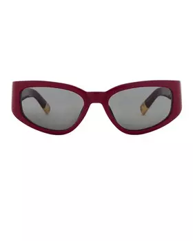 Мужские солнцезащитные очки Les Lunettes Gala Jacquemus, цвет Burgundy