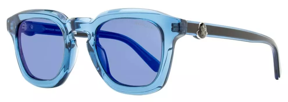 Мужские солнцезащитные очки Moncler Gradd ML0262 90X прозрачные синие 50 мм