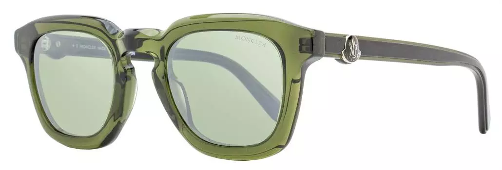 Мужские солнцезащитные очки Moncler Gradd ML0262 96Q прозрачные зеленые 50 мм