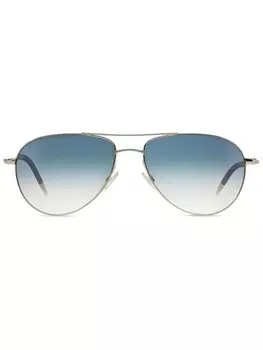 Мужские солнцезащитные очки Oliver Peoples, серебряный