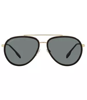 Мужские солнцезащитные очки-пилоты Burberry BE3125 Oliver 59 мм, золотой