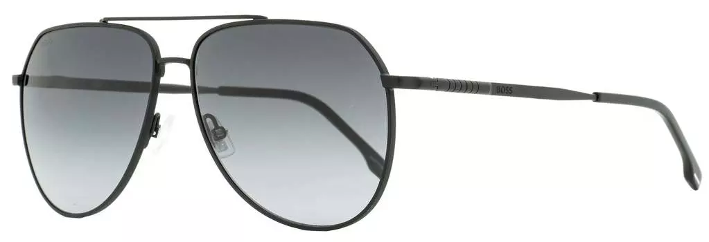 Мужские солнцезащитные очки-пилоты Hugo Boss B1447S 0031I Матовые черные 61 мм