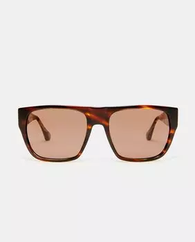 Мужские солнцезащитные очки прямоугольной формы из ацетата Havana Scalpers, коричневый