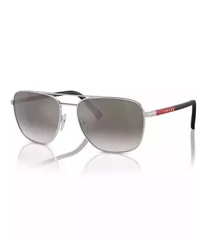 Мужские солнцезащитные очки, PS 54ZS PRADA LINEA ROSSA, серебро