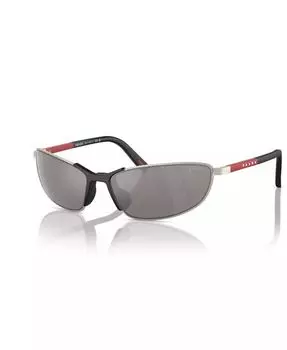 Мужские солнцезащитные очки, PS 55ZS PRADA LINEA ROSSA, коричневый