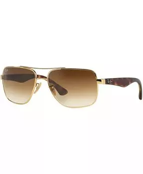 Мужские солнцезащитные очки Ray-Ban, коричневый