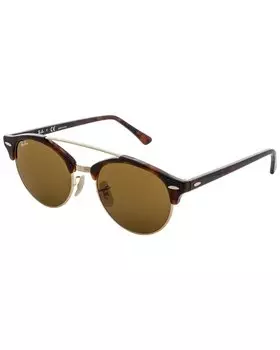 Мужские солнцезащитные очки Ray-Ban RB4346 51 мм, коричневый