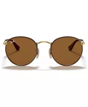 Мужские солнцезащитные очки, rb3475q 50 round craft Ray-Ban, коричневый