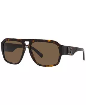 Мужские солнцезащитные очки с низкой перемычкой, dg4403f low bridge fit 58 Dolce &amp; Gabbana