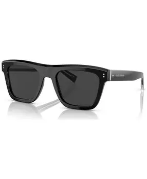 Мужские солнцезащитные очки с низкой перемычкой, dg4420f52-x Dolce &amp; Gabbana, черный