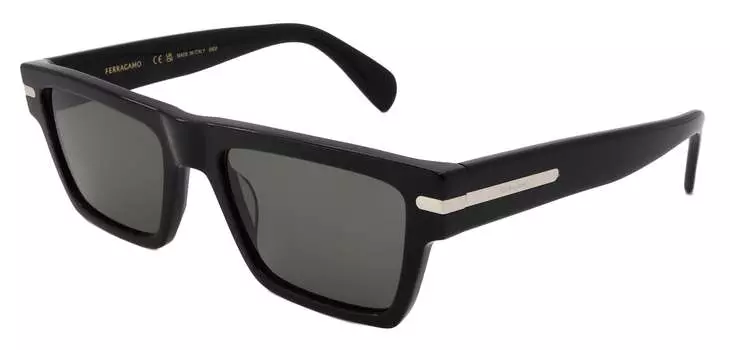 Мужские солнцезащитные очки Salvatore Ferragamo, черный