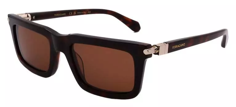 Мужские солнцезащитные очки Salvatore Ferragamo, коричневый