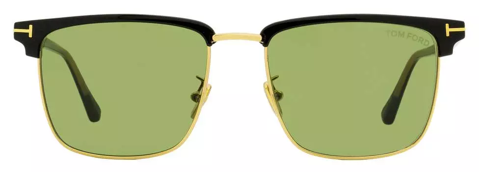 Мужские солнцезащитные очки Tom Ford Hudson-02 TF997H 01N Черные/Золотые 55 мм