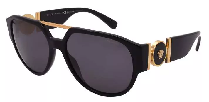 Мужские солнцезащитные очки Versace, черный