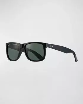 Мужские солнцезащитные очки Wayfarer, 55MM Ray Ban, цвет Black