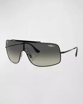 Мужские солнцезащитные очки Wings III с металлическим щитком Ray Ban, цвет Black